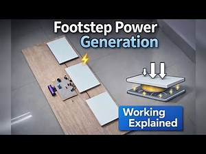 How Footstep Power Generation Works | Piezoelectric Energy Harvesting Explained