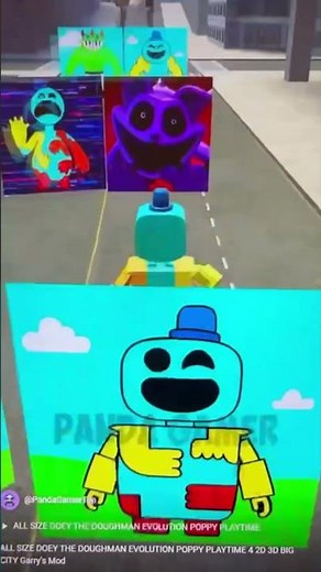 CATNAP WATCHING ALL SIZE DOEY THE DOUGHMAN EVOLUTION POPPY PLAYTIME 4 2D 3D BIG CITY Gmod Video