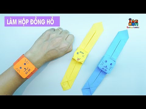 Cách làm đồ chơi bằng giấy - Làm Đồng Hồ Đeo Tay Bằng Giấy - Origami Paper Watch