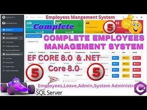 EP 5 Complete Employees Management System Using ASPNET Core MVC, EF Core,SQL|AdminLTE| Perform CRUD💥