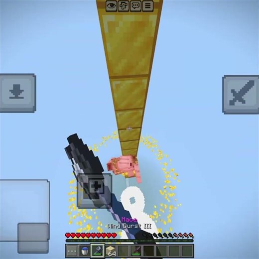 Mace + Spear Parkour MLG #mcpe #parkour #dream