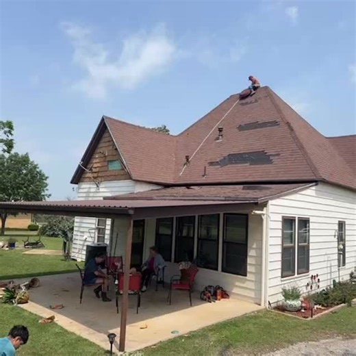 See this? Storm-damaged shingles around a chimney. Left alone for another 6-12 months, water would’ve rotted the decking underneath, damaged the insulation, and required a major repair or section replacement. Caught early? Quick roof repair. Fixed in an afternoon. Homeowner saves thousands. This is why we emphasize professional roof inspections after every storm. Even if you don’t SEE damage from the ground, there could be issues starting on your roof that’ll become expensive problems if ignored