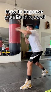 How to improve your hand speed! #boxing #boxingtraining #boxinggym #boxinglife #speed #boxingworkout | Boxing With Eddie
