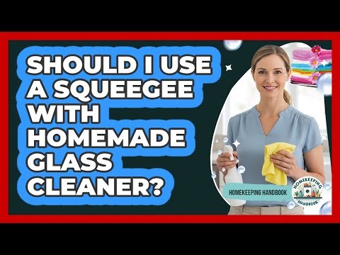 Should I Use A Squeegee With Homemade Glass Cleaner?