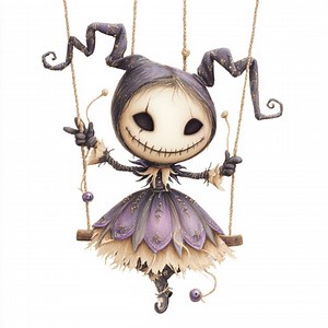 Haunted Puppet, Creepy Doll, Gothic Marionette, Scary Toy Art, Halloween Doll, Spooky Decor, Puppet Artwork, Ghost Puppet, Dark Fairy Doll - Etsy