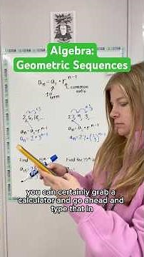 Algebra: Geometric Sequences #maths #iteachalgebra #mathematics #algebra #algebra1