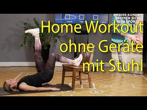 Gymnastik mit dem Stuhl und ohne Geräte für zu Hause, Hometraining mit Sara vom Come back aus Buer