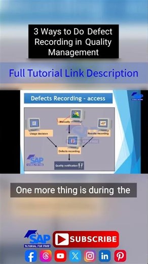 3 Ways to Do Defect Recording in Quality Management | SAP Quality Notifications | Free SAP Tutorial