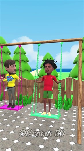 Speed Cristiano Ronaldo and Mr Beast funny swing moments 😂🤣😁 #scaryteacher3d #funny #mrbeast