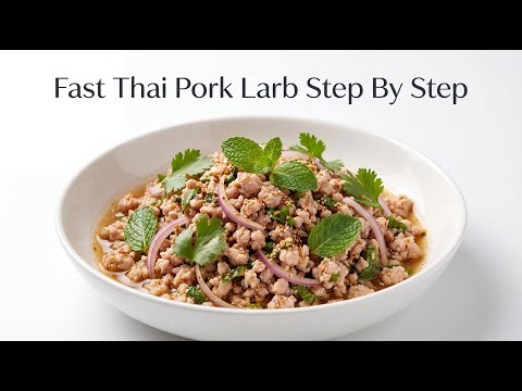 Fast Thai Pork Larb (Larb Moo) Cooking Guide Step By Step