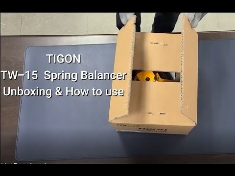 TIGON spring balancer TW 15 unboxing & how to use