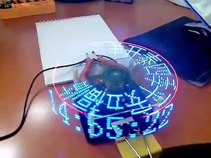 DIY Rotating LED clock Kit