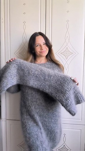 Fuzzy mohair sweater with separate collar for order 🤩 link in bio 💕