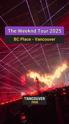 Vancouver Page on Instagram: " Epic first night of The Weeknd live at BC Place, Vancouver – July 15, 2025! An unforgettable performance on the After Hours Til Dawn Tour. Did you attend tonight? 朗 One more show left for July 16, 2025 … Video: @efrainviajero Vancouver page - Your Local Guide for Events in Vancouver @vancouver.page #theweeknd #theweekndtour #theweekndfans #vancouver #bcplace #vancouverevents #livemusic #vancouverpage"