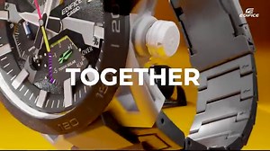 The EQB-2000DC Sospensione's ability to display two time zones at once on its dial – Home Time and World Time – is perfect for anyone with a passion for travelling the world while staying connected to home 🏠🌍 | CASIO EDIFICE