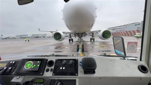 Off to Paris on an Air France Airbus 220 , how cool is this @Ramp life ✈️ is push out the plane, #tiktoklive #planespotter #heathrow