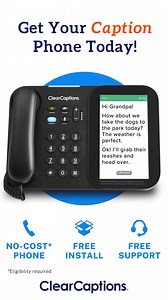 Enjoy independence and connection with family and friends. Our caption phone makes it easy to see the words in near real-time. Apply today for our no-cost phone. | ClearCaptions | Facebook