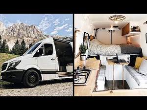 VAN CONVERSION Packed With PRACTICAL HACKS 💡 // Light & Airy SELF-BUILD CAMPERVAN 🚐