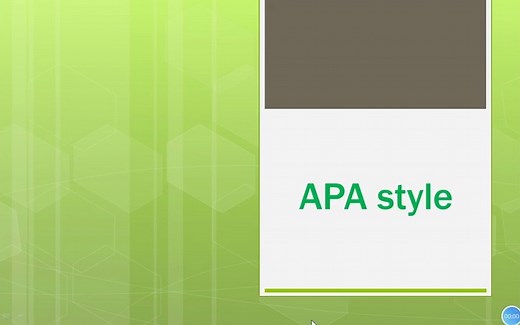 APA style