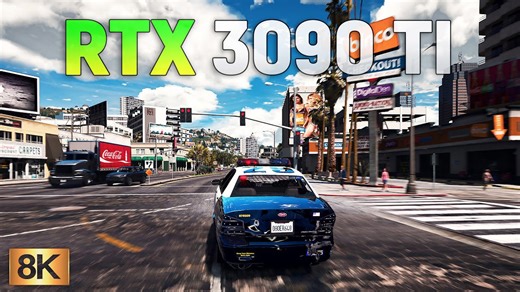 GTA 5 Redux 8K: RTX 3090 Ti + i9 12900K