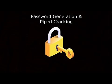 Crunch - Password Wordlist Generation & Piped Cracking (Kali-Linux)