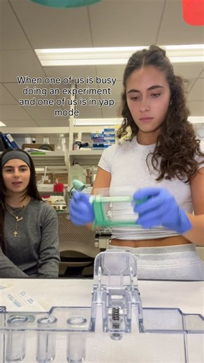 Dinda’s Lab 🧬🥼 on Instagram: "50% lab work, 50% yap 👩🏻‍🔬🗣️ #lablife #yap #girlythings #womeninstem #friends #labmate #endocrinology #research #funny #comedy #imjustagirl #science"