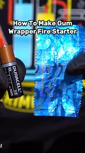 How To Make A Gum Wrapper Fire Starter #diyprojects #viralreelsfb #science | The King of Random