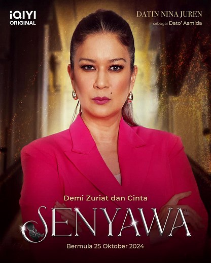 Datin Nina Juren sebagai Dato Asmida 👩🏻‍🦰 iQIYI Original | Senyawa Bermula 25 Oktober 2024 | Setiap Jumaat-Sabtu | 9 malam 🎥 Arahan @eyrahman22 #fyppppppppppppppppppppppp #fyp #foryou #fypage #fypdong #xyzbcafypシ #sembangentertainment #Senyawa #SenyawaDrama #AkanDatang #ninajuren #xybca