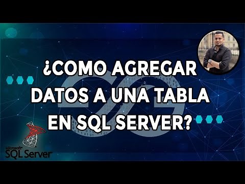¿COMO AGREGAR DATOS a UNA TABLA en SQL Server?