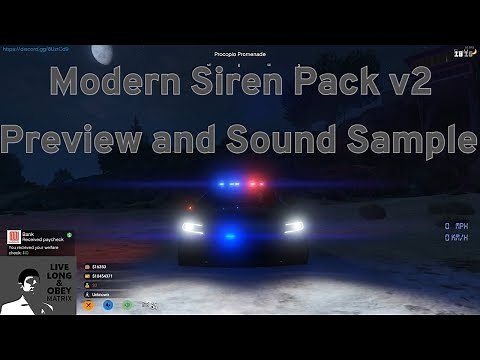 Modern Siren Pack FiveM v2 Preview - Sound Samples