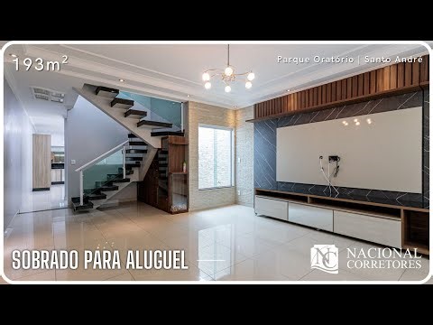 Sobrado para aluguel, 3 quartos, 3 suítes, 4 vagas, Parque Oratório - Santo André/SP - 53601