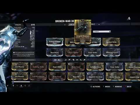 Warframe THE BEST BROKEN WAR BUILD