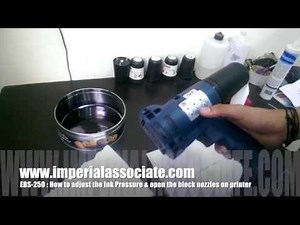 How to Adjust Ink Pressure & Open Block Nozzle in EBS -250 Handjet Printer