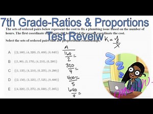 7th Grade-Ratios and Proportions Test Review