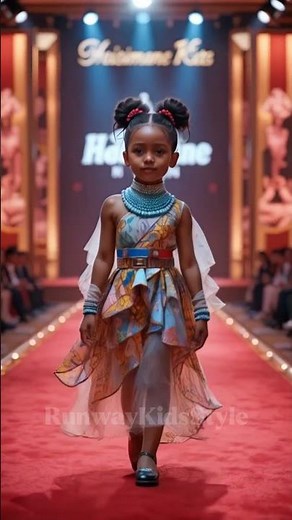 Adorable 1-Year-Old Toddler Walks Runway in Unique African Heritage Fashion! #catwalktour