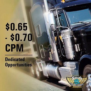 Don’t miss our New Dedicated Opportunities! •Earn $0.65 to $0.70 Per Mile •Paid Orientation $1,000! ( Paid Travel, Hotel, and Meals) •Great Benefits. Find out more: http://bit.ly/SoarWithSmithTransport | Smith Transport