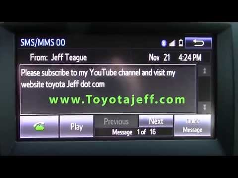How to Use Text Message Feature with Toyota Entune