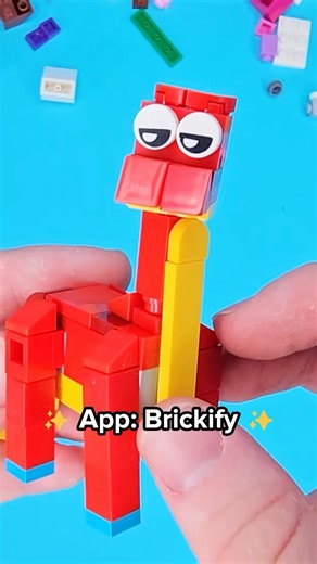How to build Bron in LEGO with Brickify! 🦕 (Poppy Playtime)