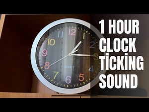 Clock ticking sound 1 hour, Tick tock sound for meditation or sleep