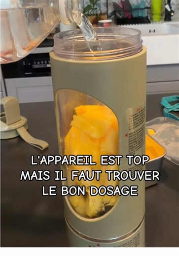 Deuxième tentative du smoothie mangue/ananas et avec plus d'eau c'est bien meilleur #cuisine #recettefacile #blender #smoothie #rapide