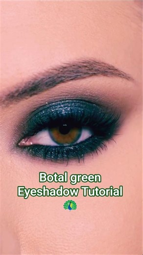 Bottle green eyeshadow tutorial