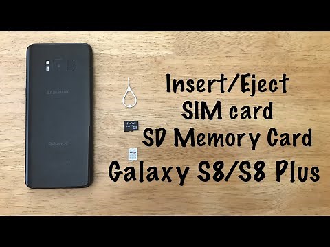 How to insert/eject SIM / SD Memory card Galaxy S8/S8 plus