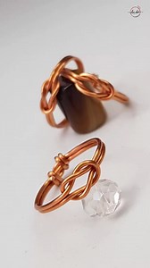 Handmade jewellery making at home | Square knot (Sailor knot) ring #diy #shortsvideo #wireworks | Lan Anh Handmade