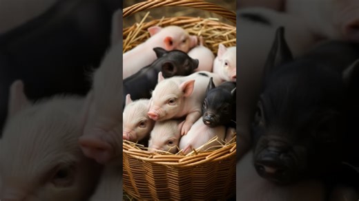 Adorable Little Piglets 🐷💖 | Cutest Farm Babies Ever!