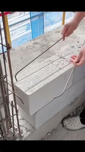 Reinforcement inlaying process for wall structural columns