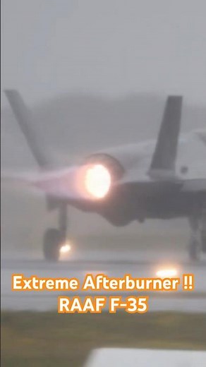 Unreal RAAF F-35 Afterburner Close-Up | Rain, Fire & Jet Roar!