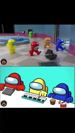 Among us 3D dancing with Among Us Theme Song #funny #gaming