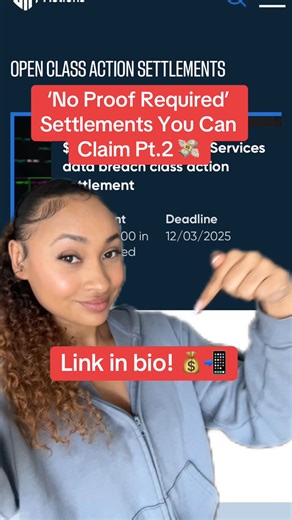 Top Class Actions on Instagram: "We can already taste the payout! Don’t leave free money on the table. Give us a follow for more class action settlements & updates 💰📲 #ClassActionSettlement #EarnMoneyOnline #SideHustle #Consumer #Free"