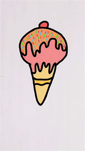 icecream 🍦 drawing ll #drawing #easydrawing #art #drawingtutorials #icecreamdrawing #icecream