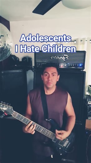 The Adolescents I hate children guitar cover